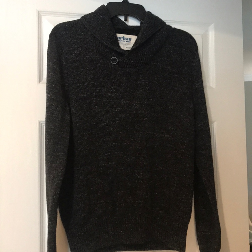 Urban Pipeline Cowl Neck Sweater Sz M Charcoal
